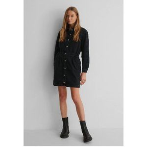 NWOT Mango Luna Denim Dress - Black